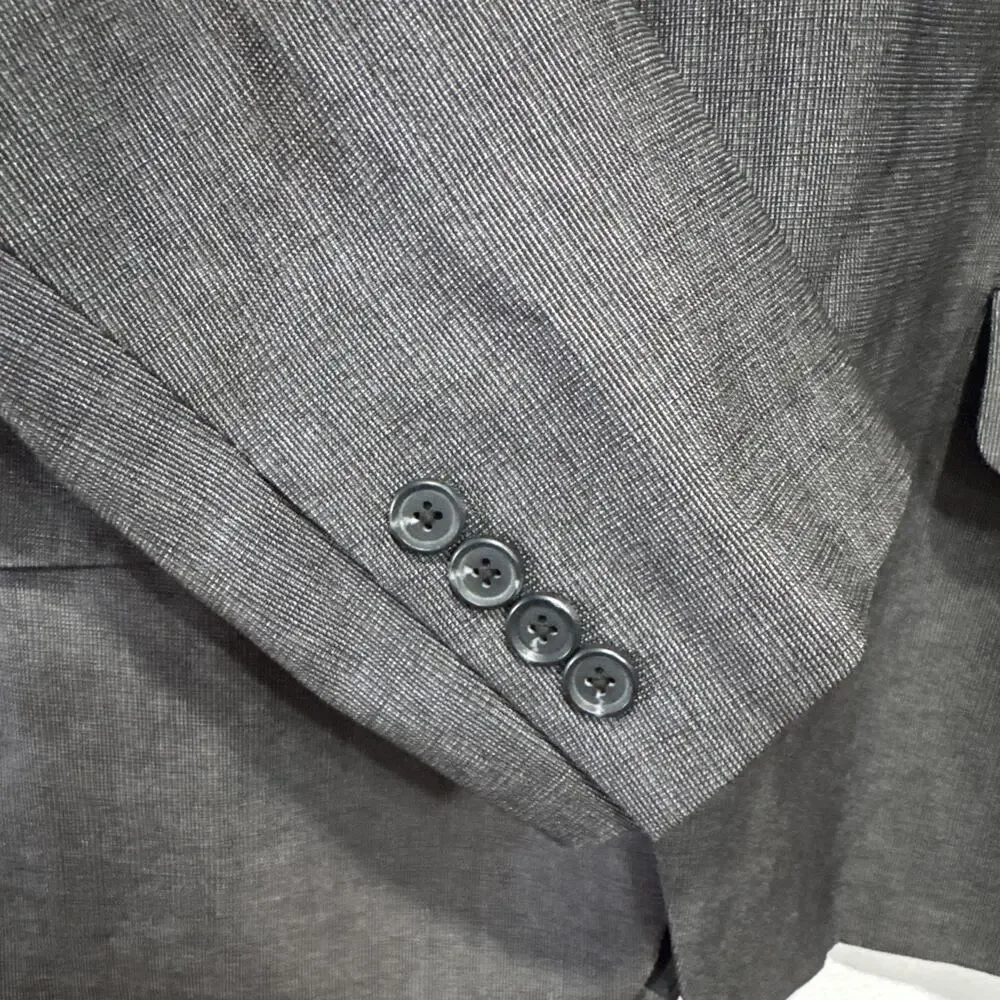 INC International Concepts Slim Fit Blazer Jacket Mens XL Charcoal Formal Party